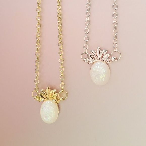 Pineapple Opal Necklace - 1 Necklace - Picture 1 of 3